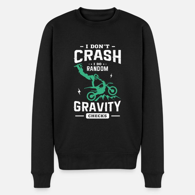 Motocross Geschenkidee - Männer Premium Bio Pullover - Schwarz