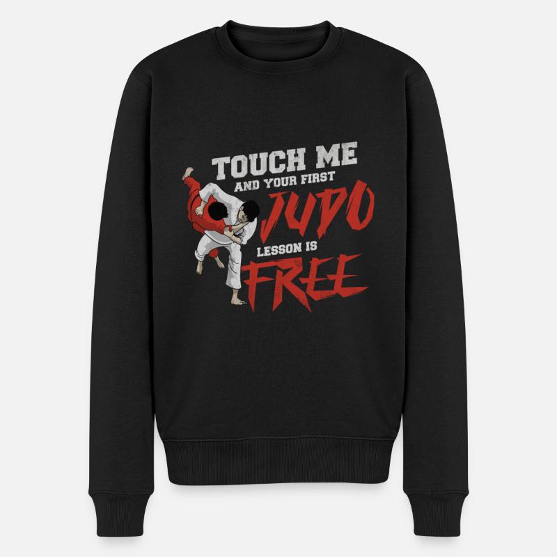 Judo Japon - Pull Premium bio Homme - noir