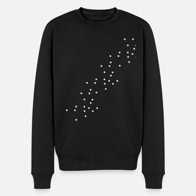 Stern - Männer Premium Bio Pullover - Schwarz