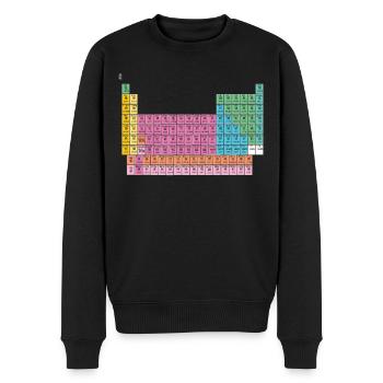 Tableau périodique Chine chimie chinoise - Pull Premium bio Homme - noir - Devant - Nico (187cm)