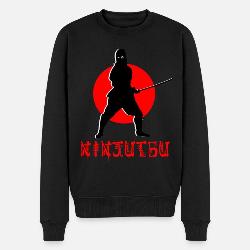 Ninjutsu Ninja Martial - Pull Premium bio Homme - noir