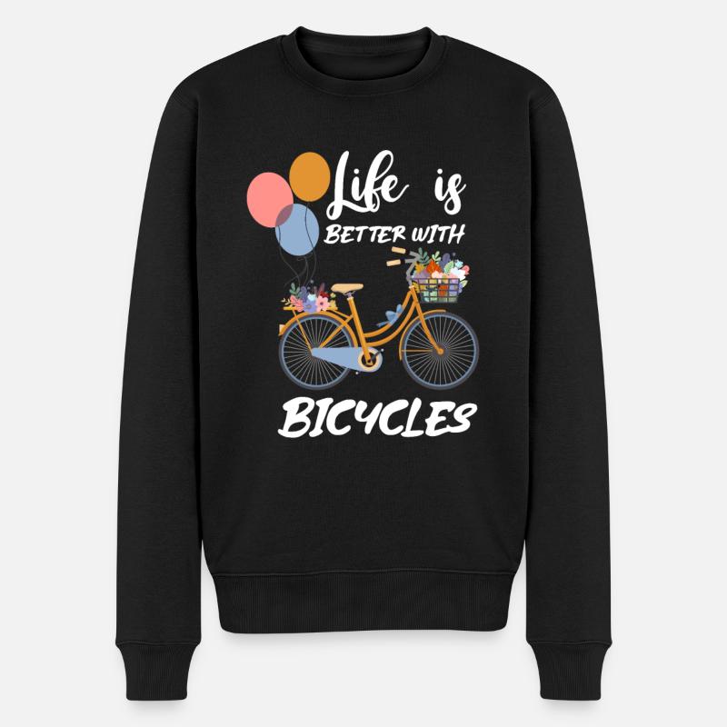Vélo Vélo Vélo VTT - Pull Premium bio Homme - noir