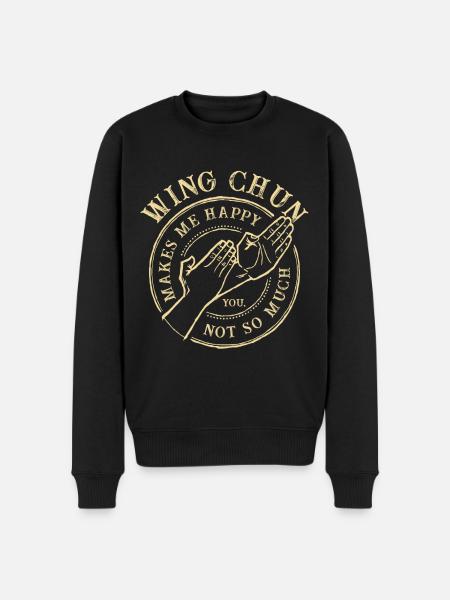 Wing Chun saying funny - Men's Premium Organic Jumper - black