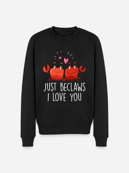 Crab quote funny - Men's Premium Organic Jumper - black