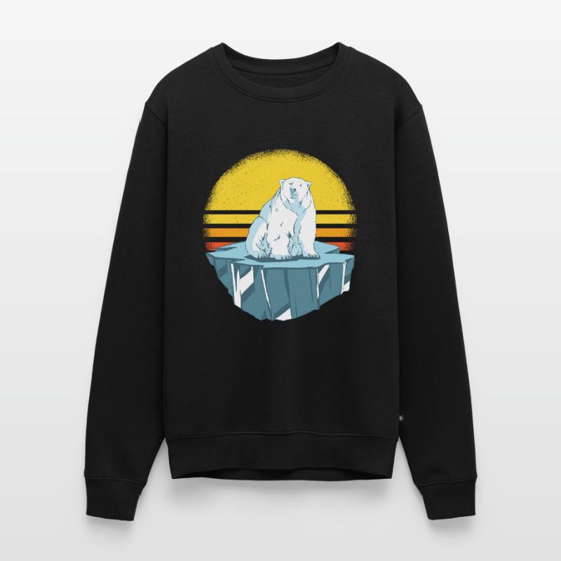 Eisbär auf Eisberg Eisbären Geschenkidee Männer Premium Bio Pullover