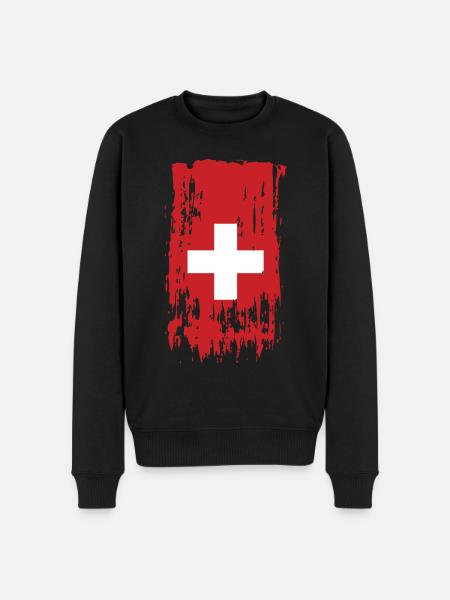 Switzerland Switzerland Switzerland - Men's Premium Organic Jumper - black