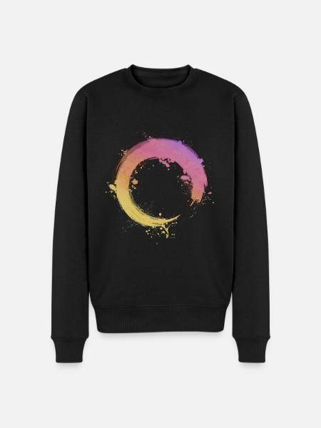 Zen Circle - Men's Premium Organic Jumper - black
