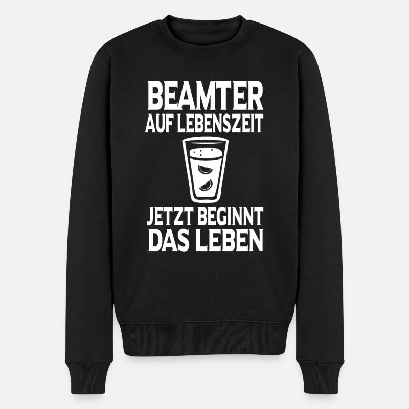 Beamter Verbeamtung Geschenk - Männer Premium Bio Pullover - Schwarz
