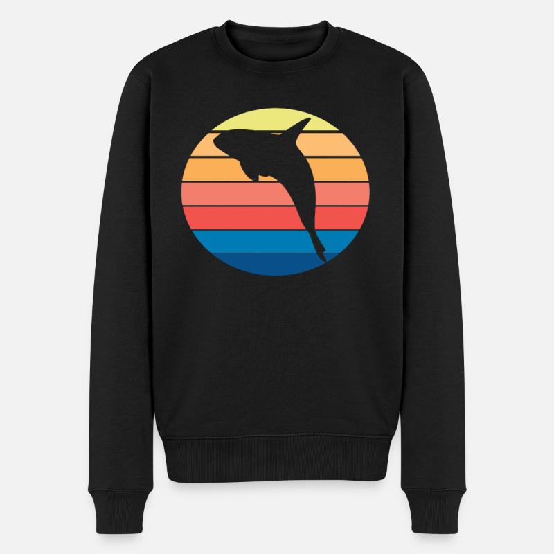 Orca baleine tueuse - Pull Premium bio Homme - noir