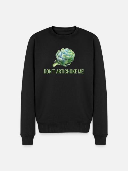 Artichoke pun funny - Men's Premium Organic Jumper - black