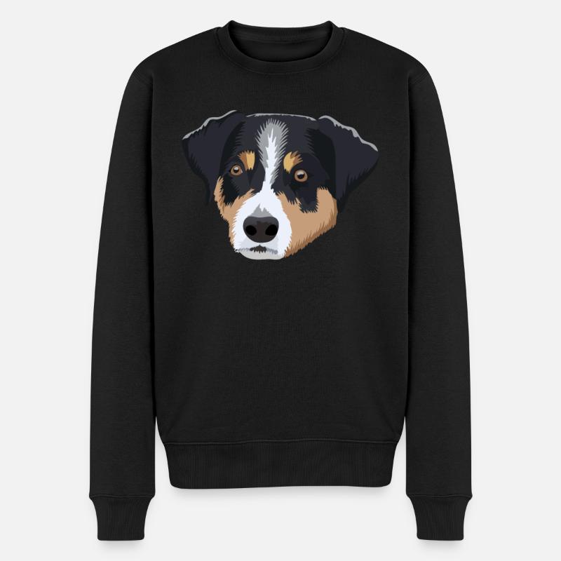 appenzeller sennenhund geschenkidee - Männer Premium Bio Pullover - Schwarz