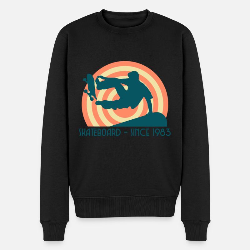 Skateboarding Seit 1983 - Männer Premium Bio Pullover - Schwarz