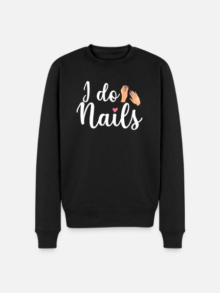 Ich mache Nägel Nail Tech - Männer Premium Bio Pullover - Schwarz
