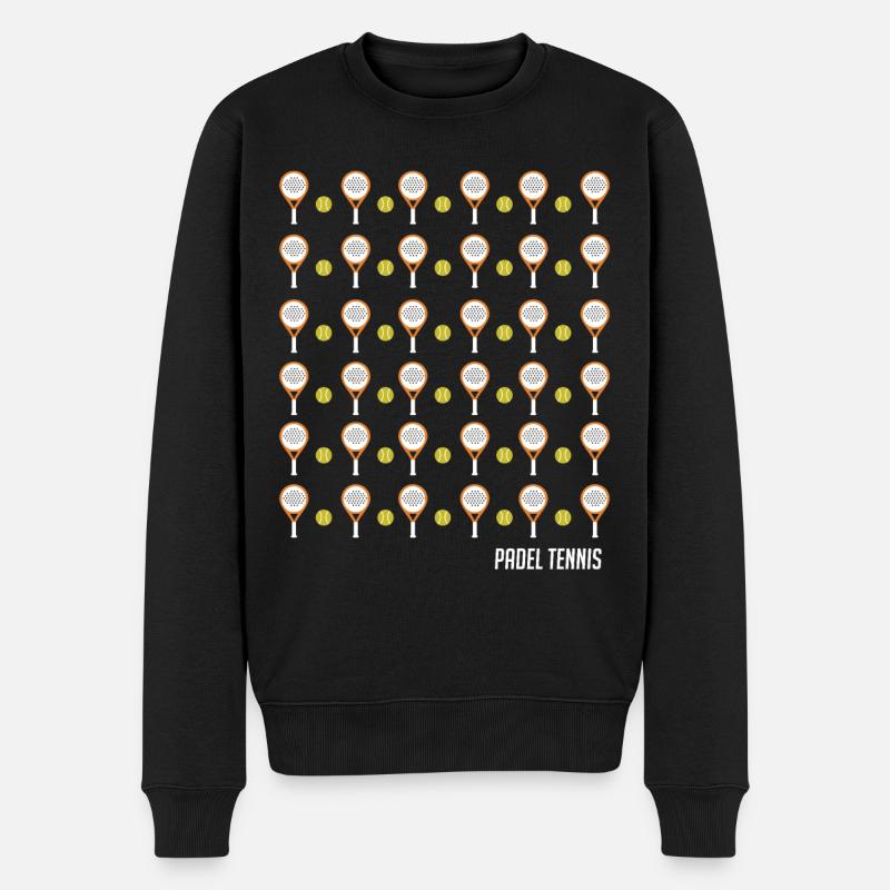 Padel Tennis - Padel Tennis Sticker - Männer Premium Bio Pullover - Schwarz