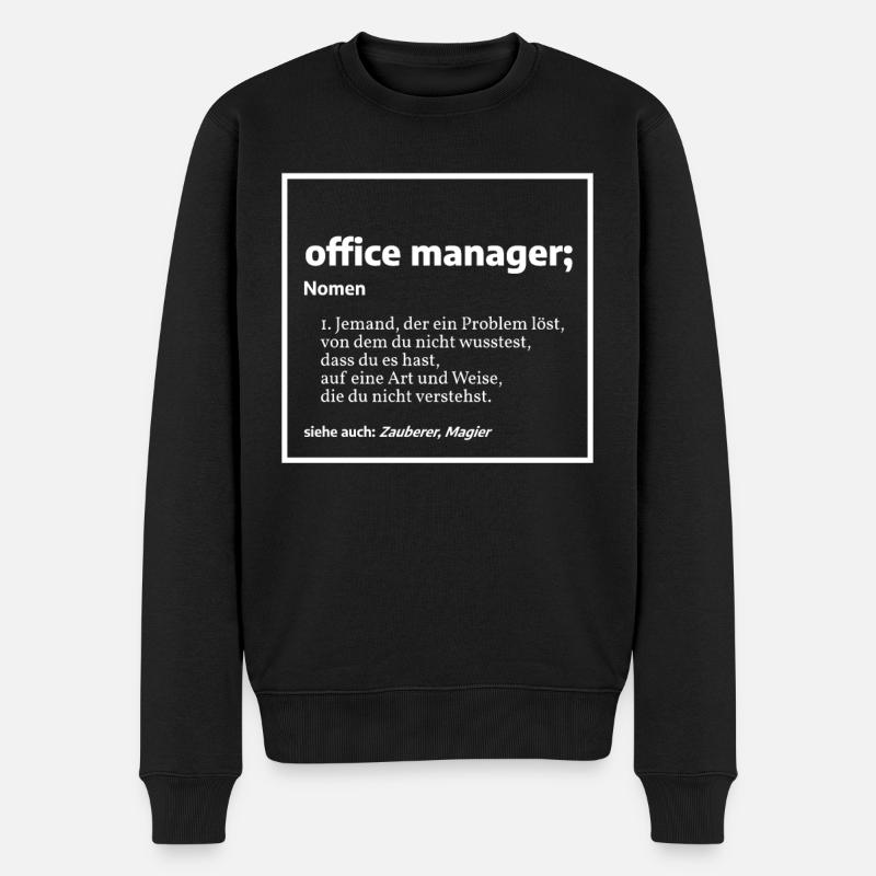 responsable administratif - Pull Premium bio Homme - noir