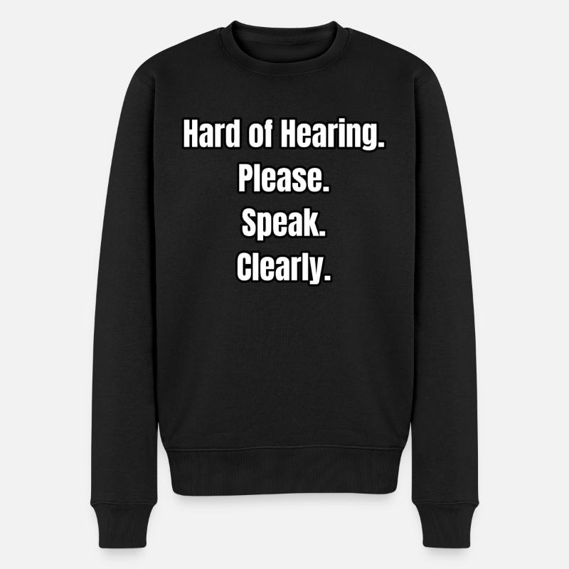 Malentendant - Pull Premium bio Homme - noir