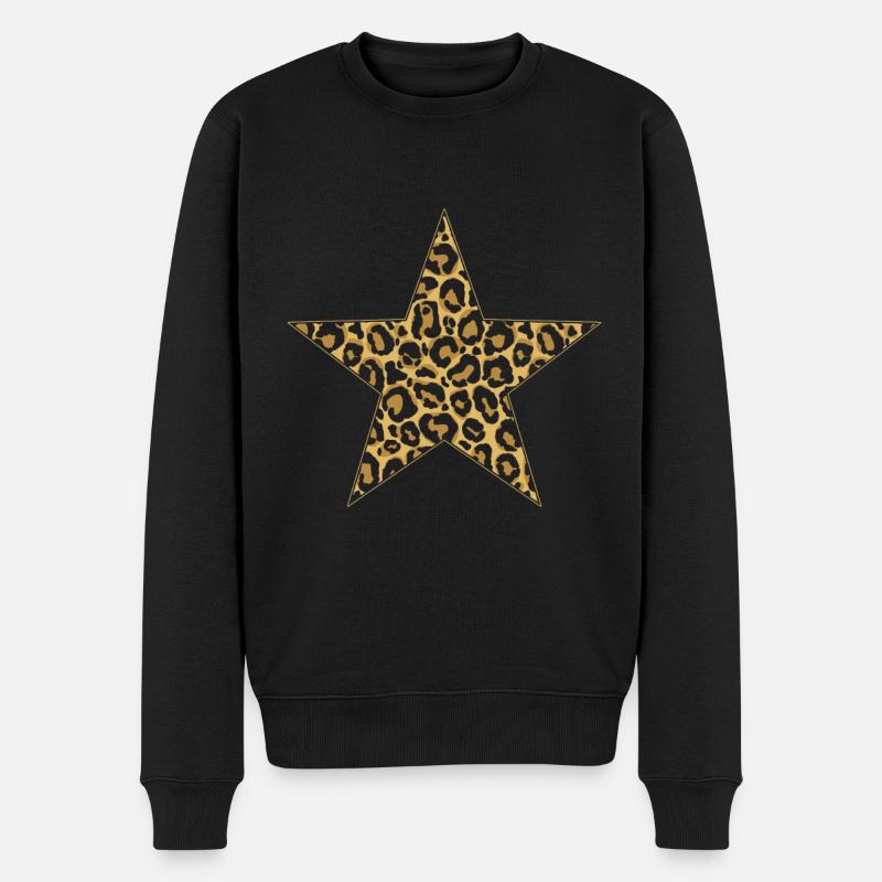 Léopard étoilé - Pull Premium bio Homme - noir