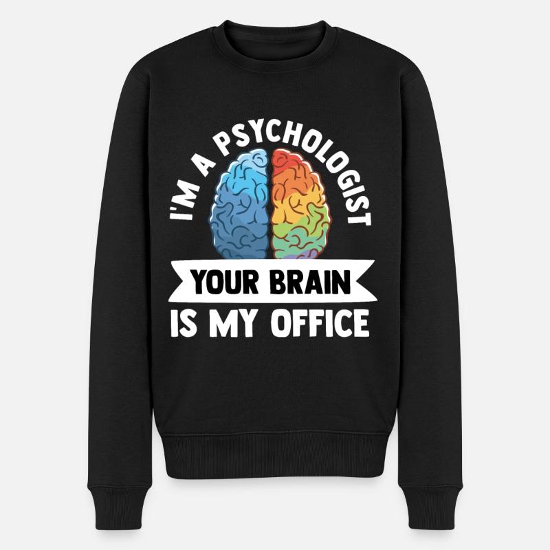 Psychologe - Männer Premium Bio Pullover - Schwarz