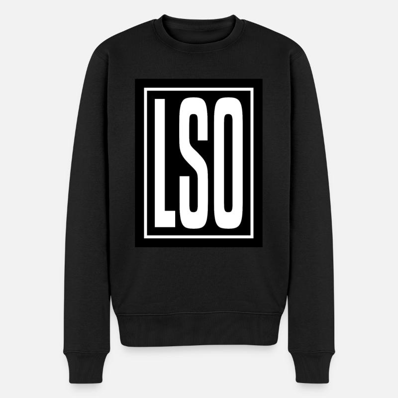 Lesotho Holiday Gift Idea - Männer Premium Bio Pullover - Schwarz