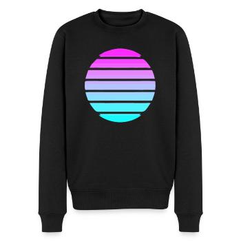 Vaporware Cyber 1970 Techno Culture - Pull Premium bio Homme - noir - Devant - Nico (187cm)