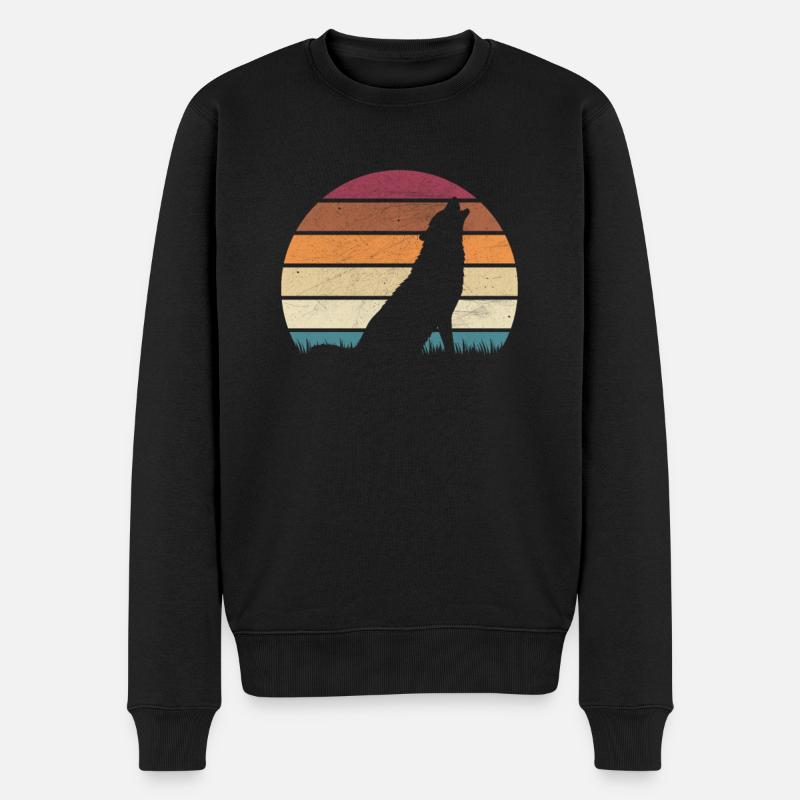 Wolves wolf wolf pack - Men's Premium Organic Jumper - black