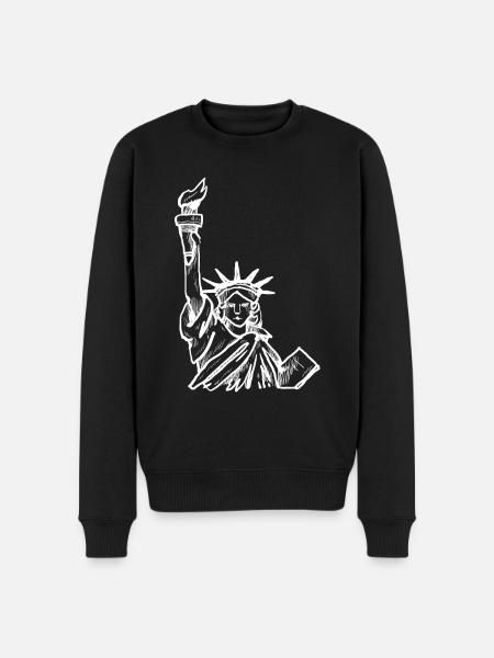 Statue of Liberty USA - Men's Premium Organic Jumper - black