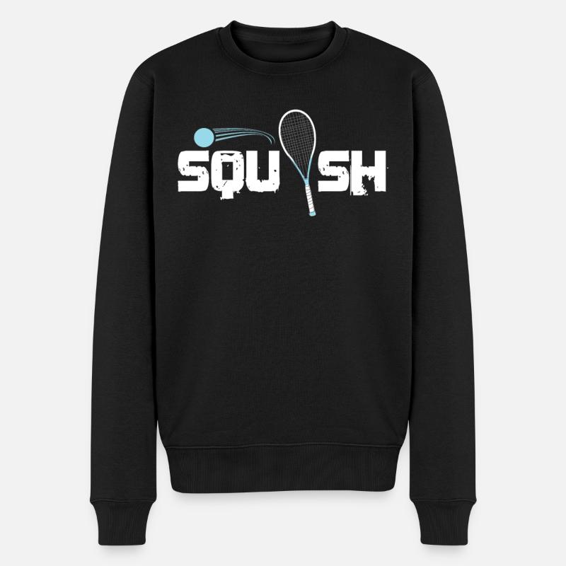 Squash - Männer Premium Bio Pullover - Schwarz