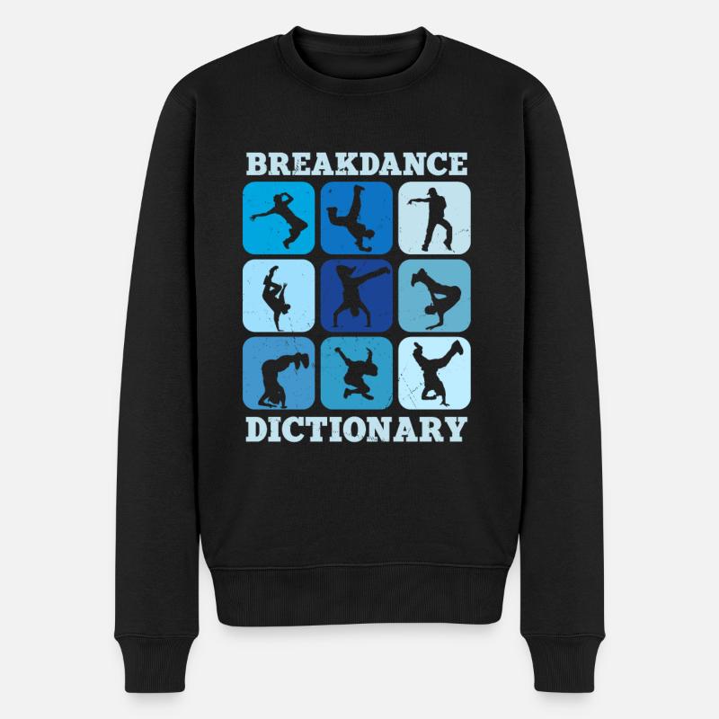 Breakdance Lexikon - Männer Premium Bio Pullover - Schwarz