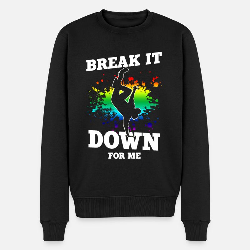 Breakdance - Pull Premium bio Homme - noir