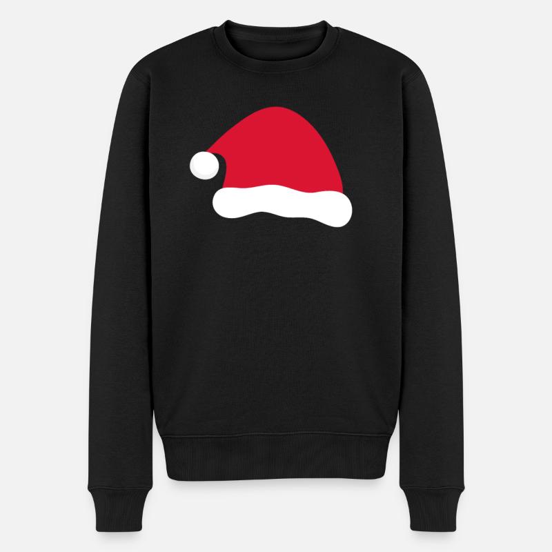 Chapeau de père noël - Pull Premium bio Homme - noir