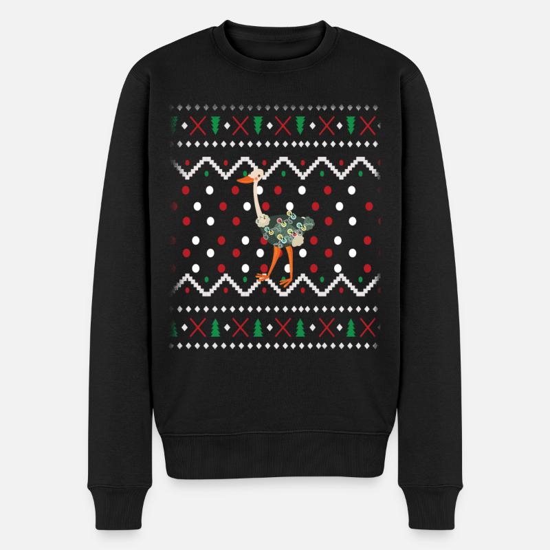 Ugly Christmas - Männer Premium Bio Pullover - Schwarz