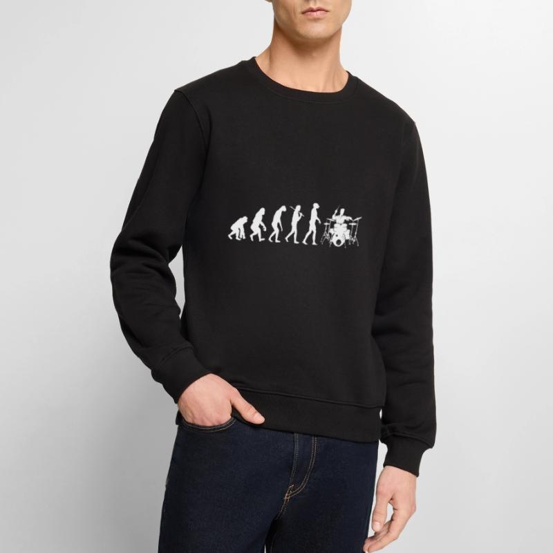 Drummer Evolution Drums Drumstick Men's Premium Organic Jumper