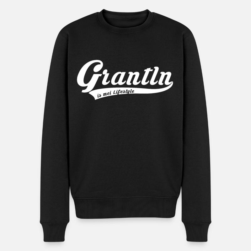 Grognon - Pull Premium bio Homme - noir