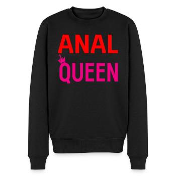 Sex Spruch Anal Porno Swinger - Männer Premium Bio Pullover - Schwarz - Vorne - Nico (187cm)