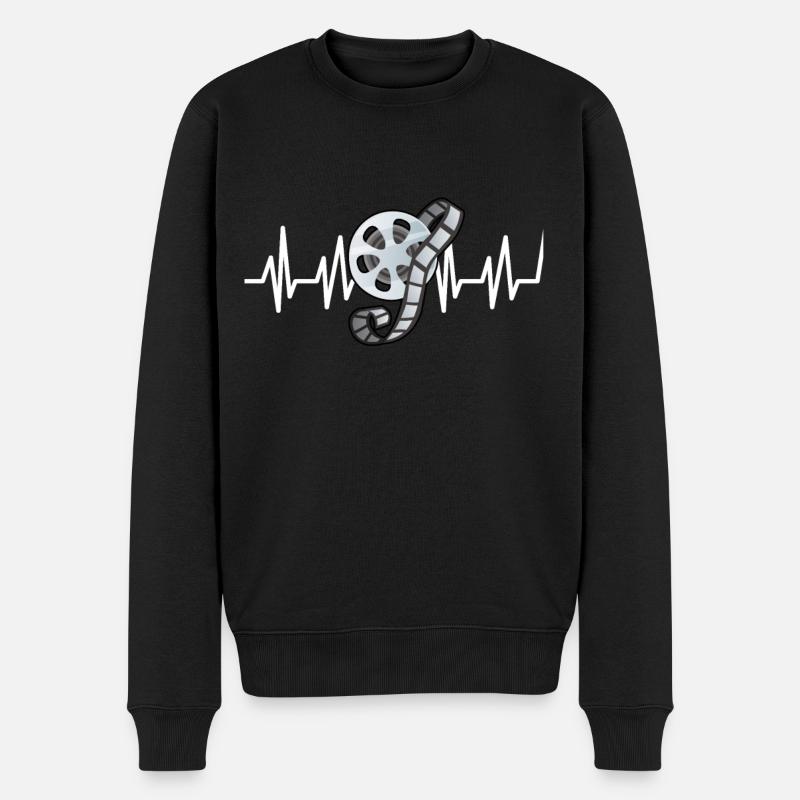 film - Männer Premium Bio Pullover - Schwarz
