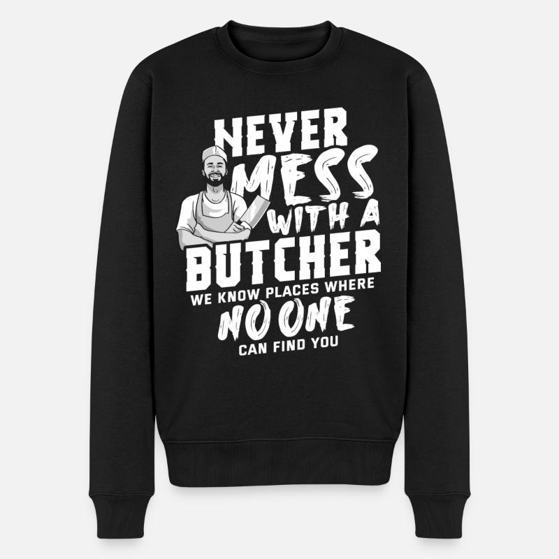 Boucher - Pull Premium bio Homme - noir