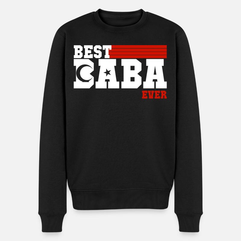 Best Baba Ever - EN IYI BABA - Bester Vater - Männer Premium Bio Pullover - Schwarz