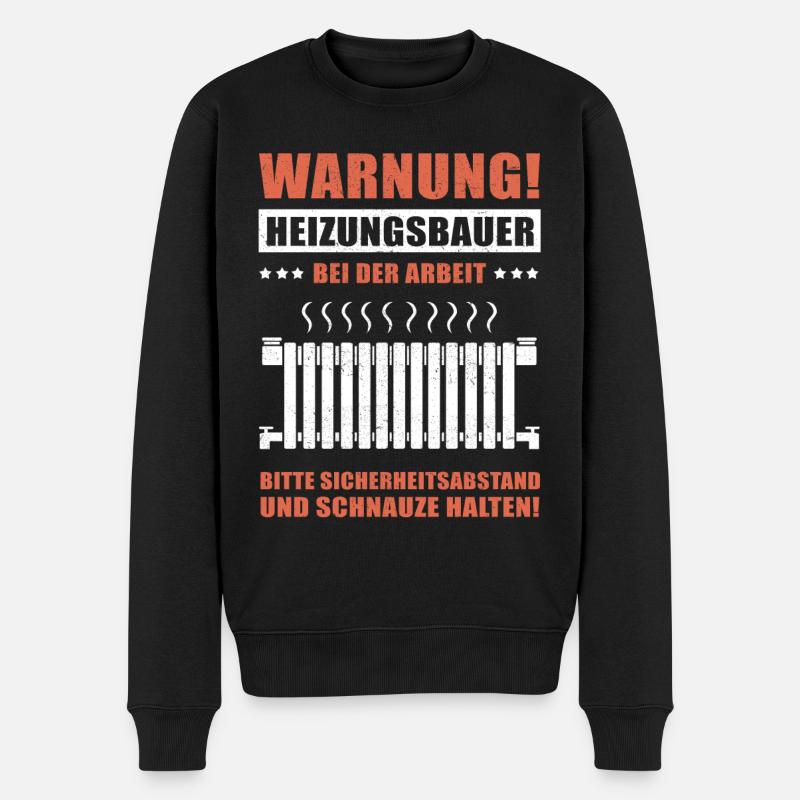 Anlagenmechaniker Heizungsbauer Geschenk SHK - Männer Premium Bio Pullover - Schwarz