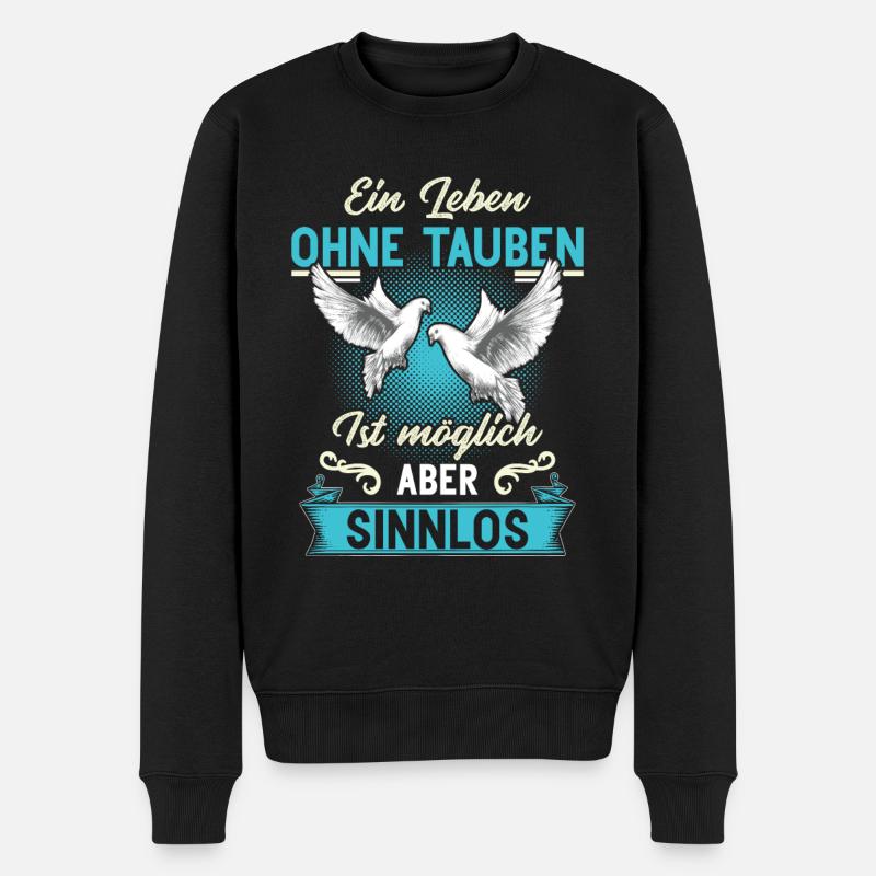 Brieftaube Tauben Flüsterer Taubenzüchter Geschenk - Männer Premium Bio Pullover - Schwarz