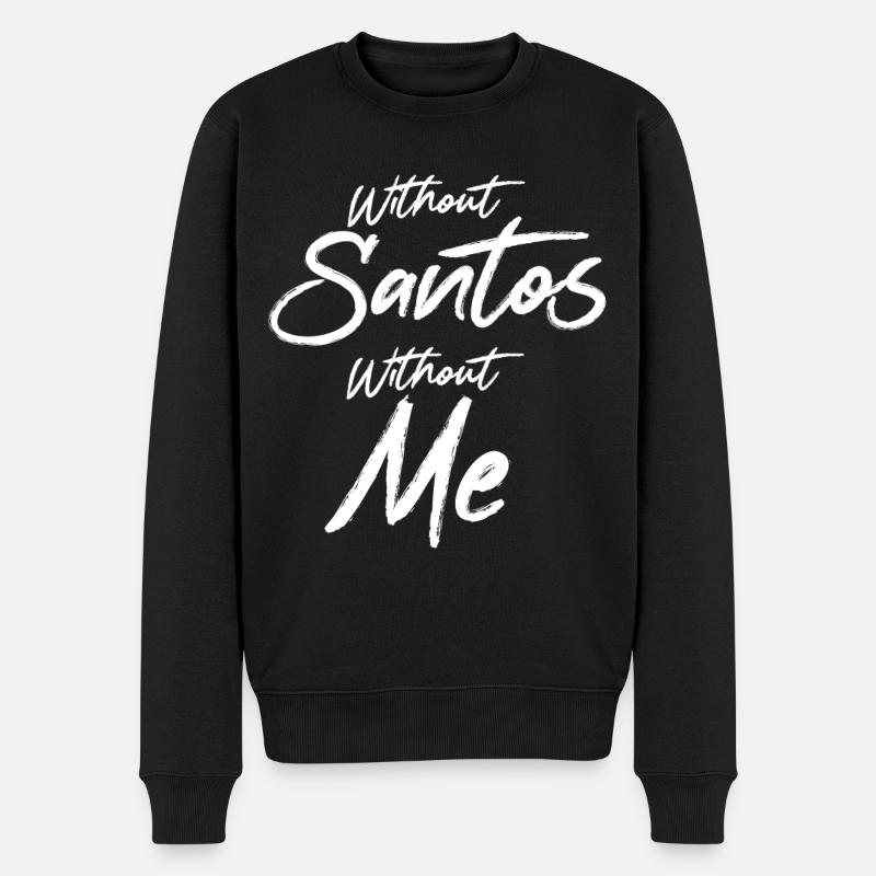 Santos - Männer Premium Bio Pullover - Schwarz