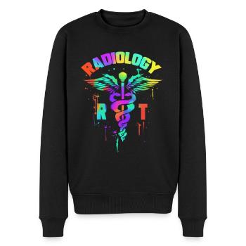 Radiology RT - Radiologen & Röntgentechniker - Männer Premium Bio Pullover - Schwarz - Vorne - Nico (187cm)