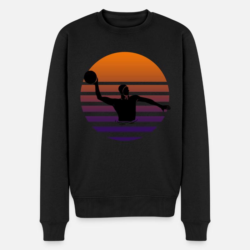 Wasserball - Männer Premium Bio Pullover - Schwarz