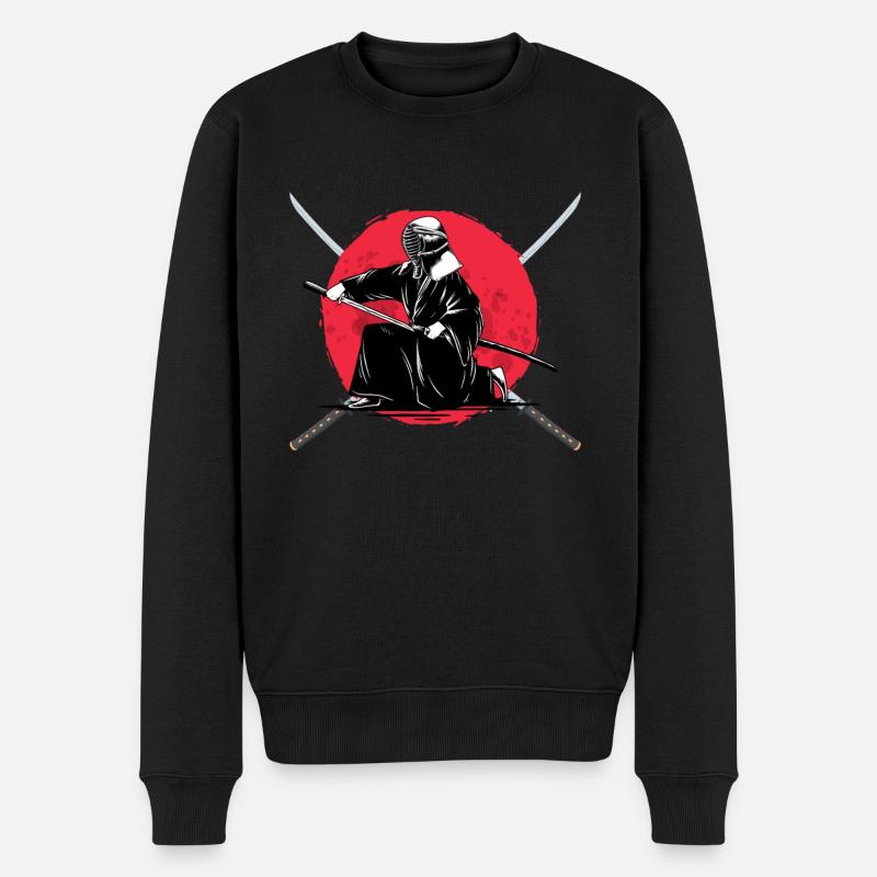 Kendo Geschenk - Männer Premium Bio Pullover - Schwarz