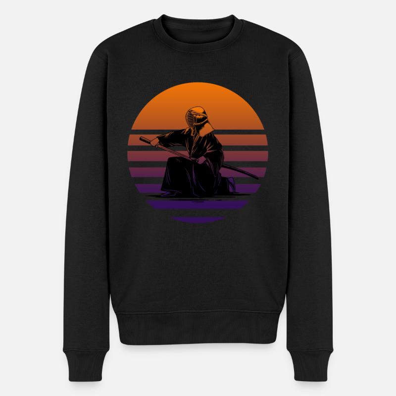 Kendo - Männer Premium Bio Pullover - Schwarz