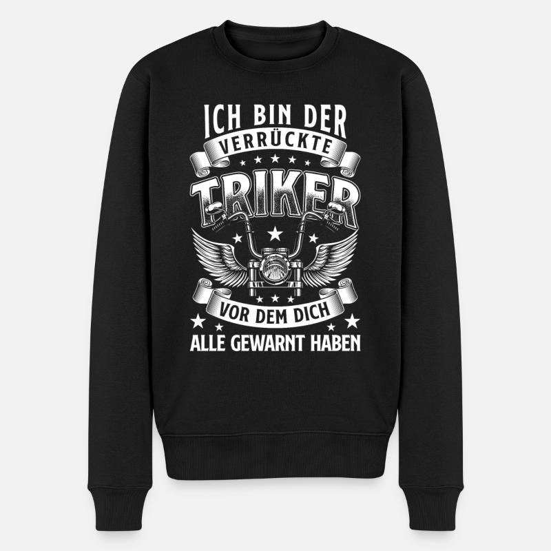Triker Sprüche Trikes Trike Motorrad Geschenk - Männer Premium Bio Pullover - Schwarz