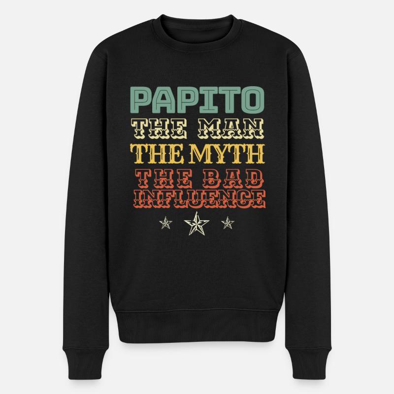 Soccer PAPITO - Pull Premium bio Homme - noir