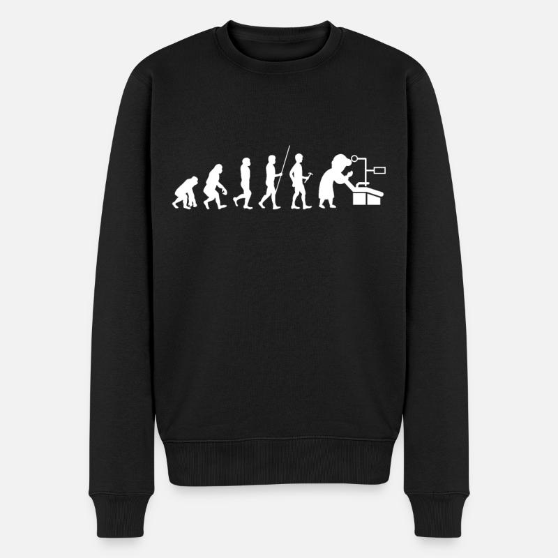 Zahnarzt - Männer Premium Bio Pullover - Schwarz