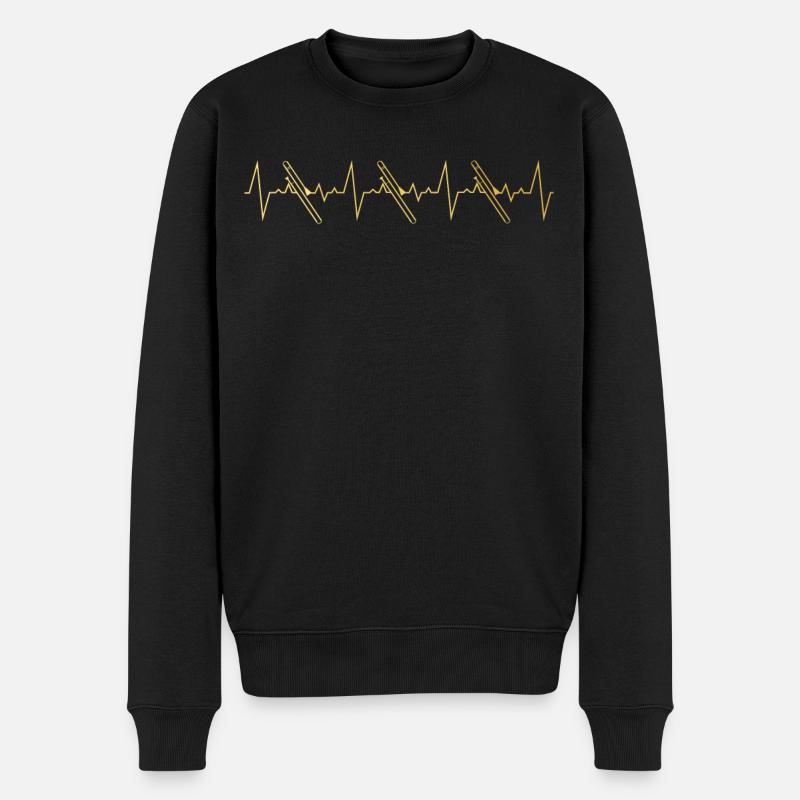 Posaune Geschenk - Männer Premium Bio Pullover - Schwarz