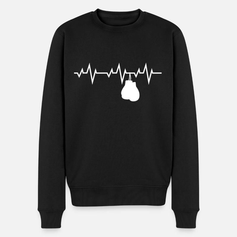 Boxen - Männer Premium Bio Pullover - Schwarz