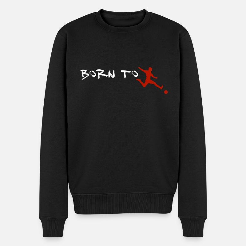 Born To Fussball - Pull Premium bio Homme - noir